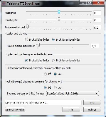 Produktbilde Taleboka TTS talesyntese