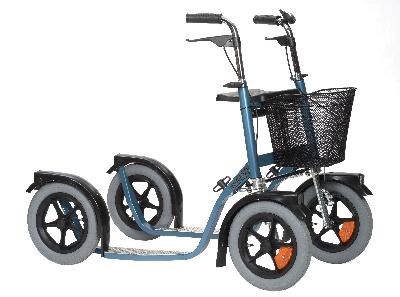 Produktbilde Hjulspark Esla 3800 med 4 hjul, kurv og parkeringsbrems